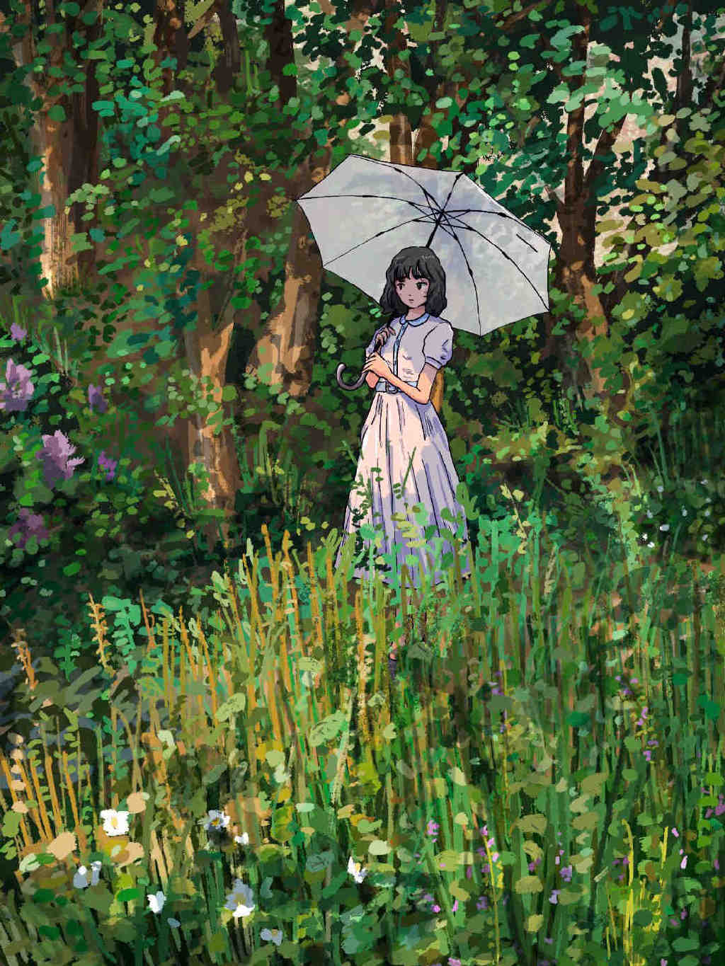 小清新又不失个性的人物插画，色彩浓郁，色调柔和且氛围感强休闲区蓝鸢梦想 - Www.slyday.coM