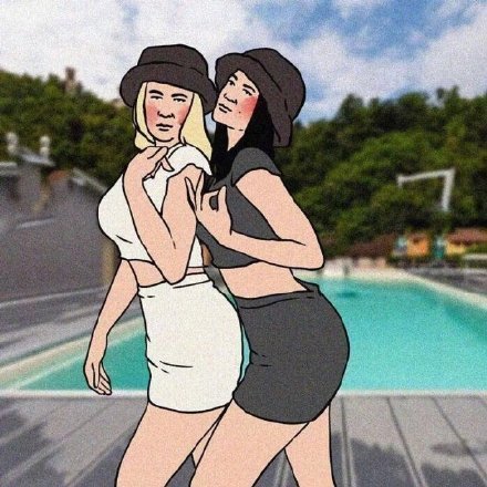 沙雕姐妹合照姿势艾特你家闺蜜学起来吧