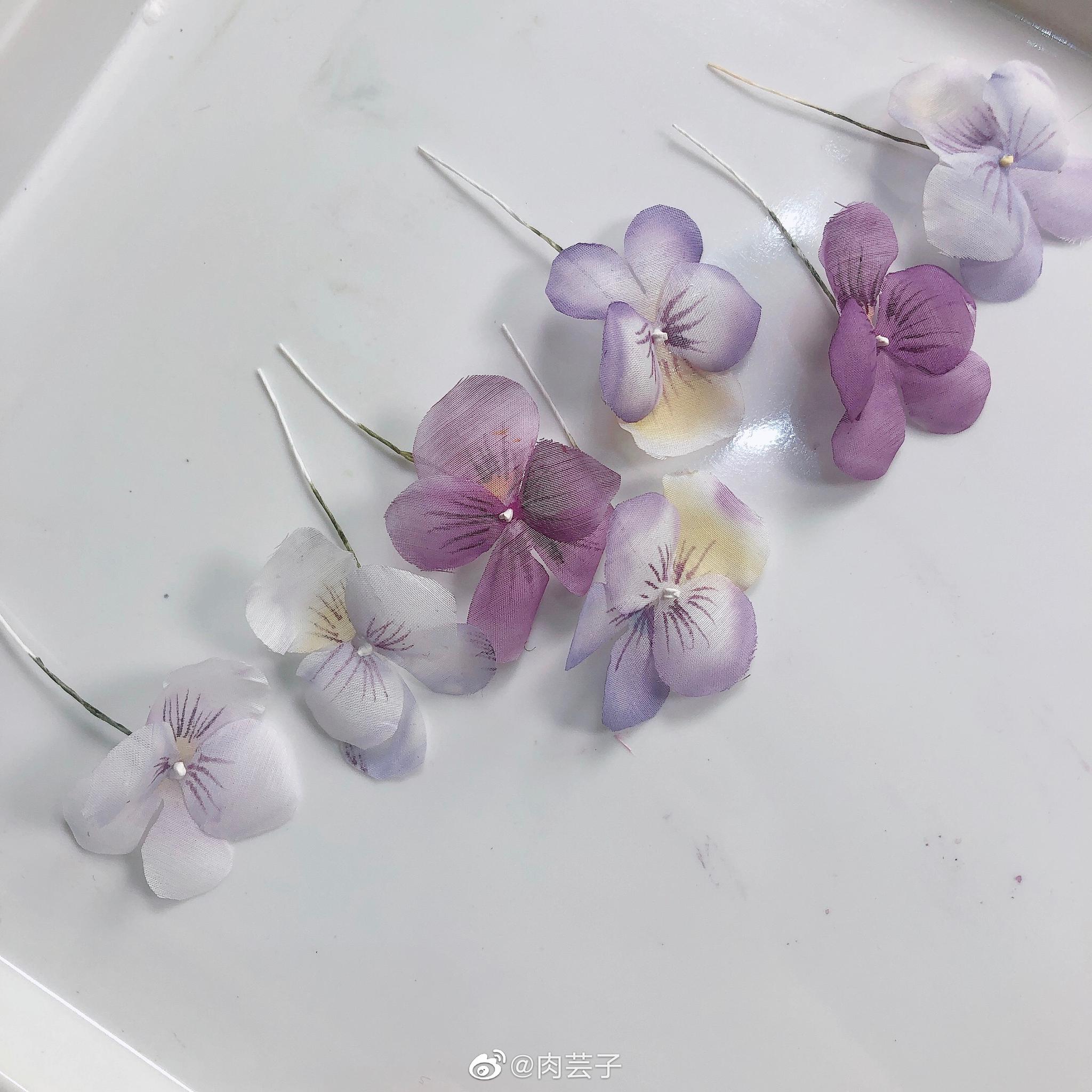 今日烫花,三色堇初尝试