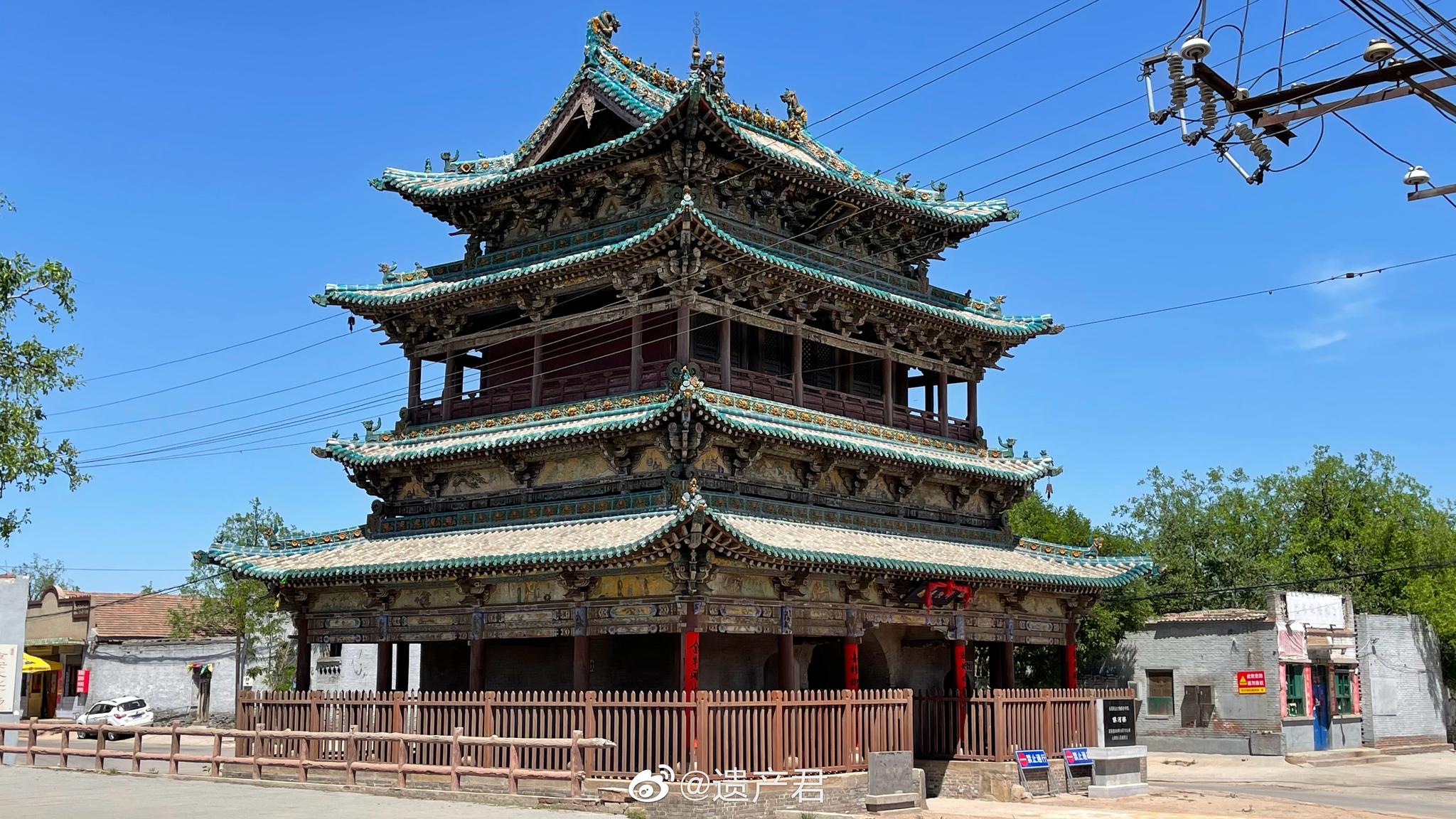 山西晋中,祁县镇河楼,4重檐明代砖木结构楼阁,非常的壮观