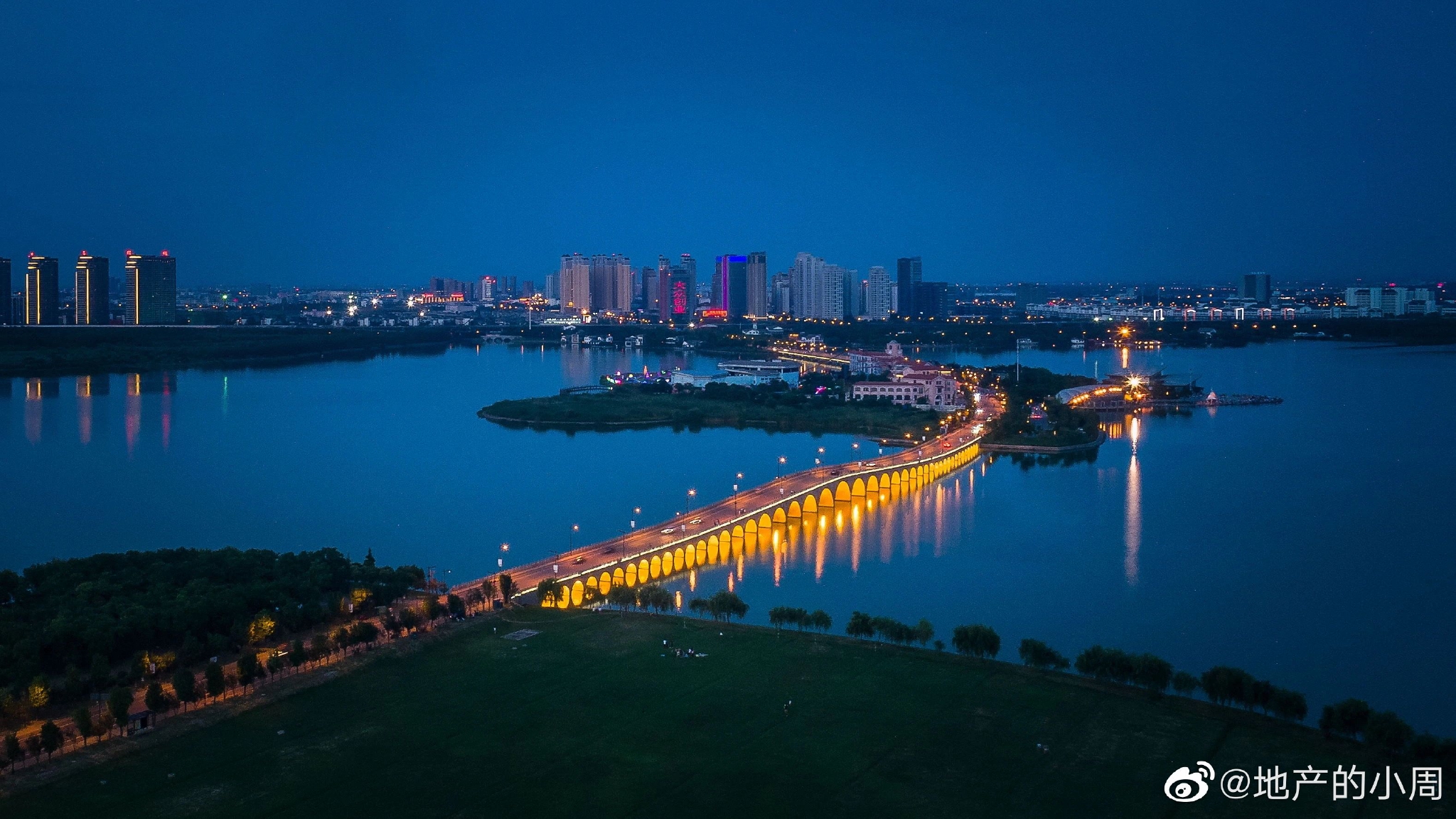 昆承湖产业岛建设中