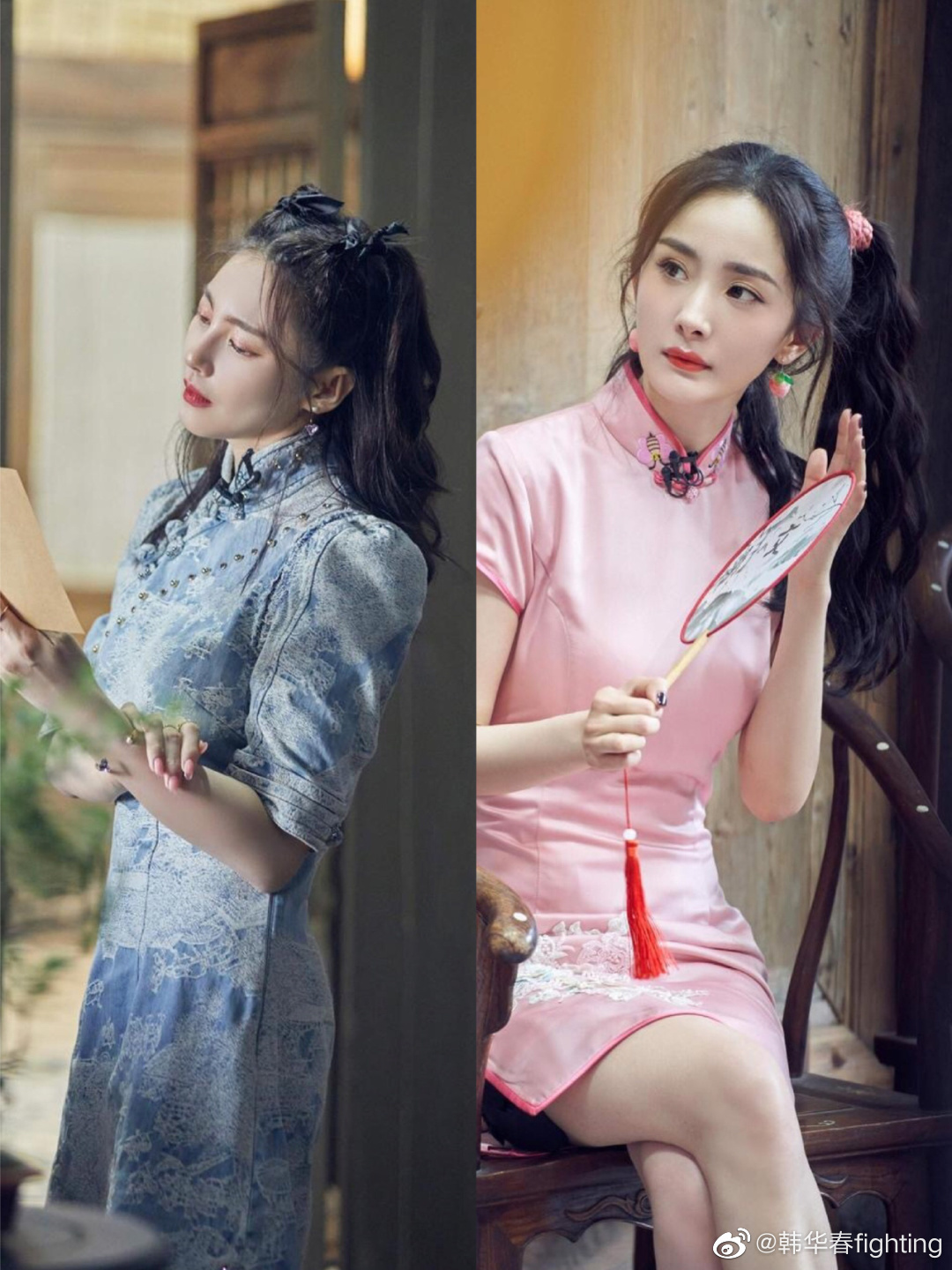 张雨绮和杨幂旗袍装造型,完全诠释了两种不同的美!_高清图集_新浪网