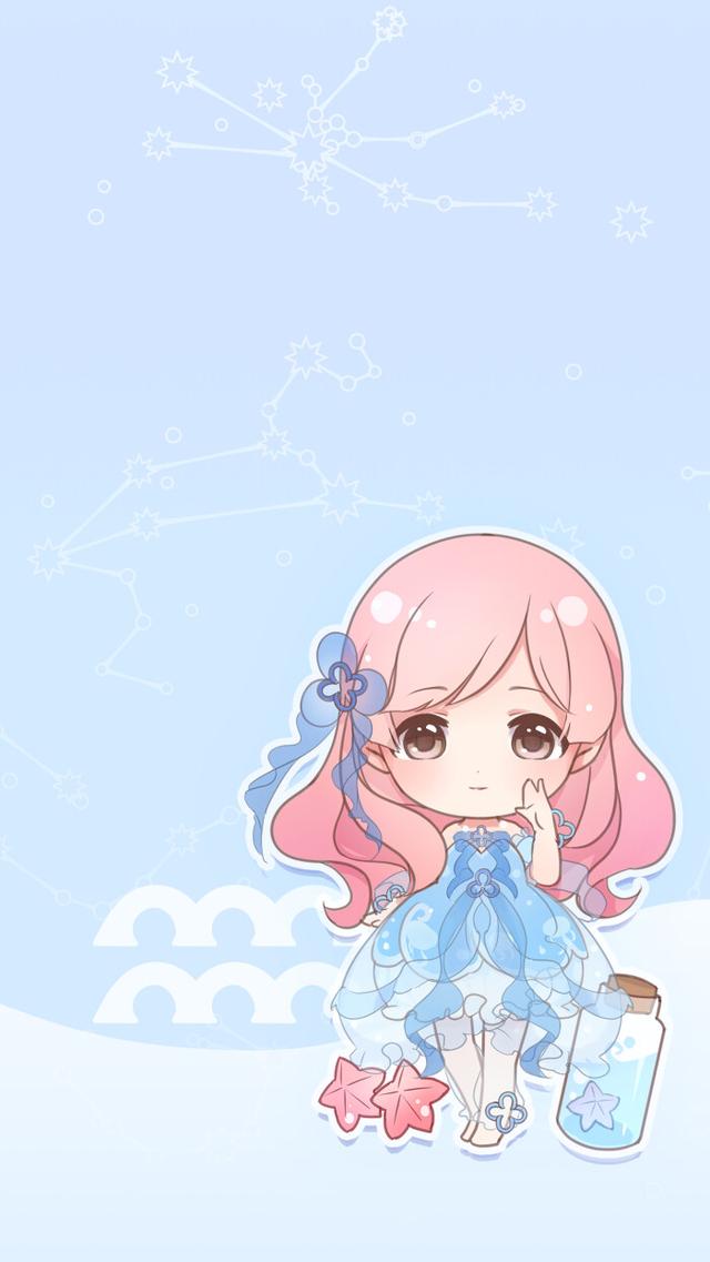 12星座萌系壁纸快来领取你的星座萌娃