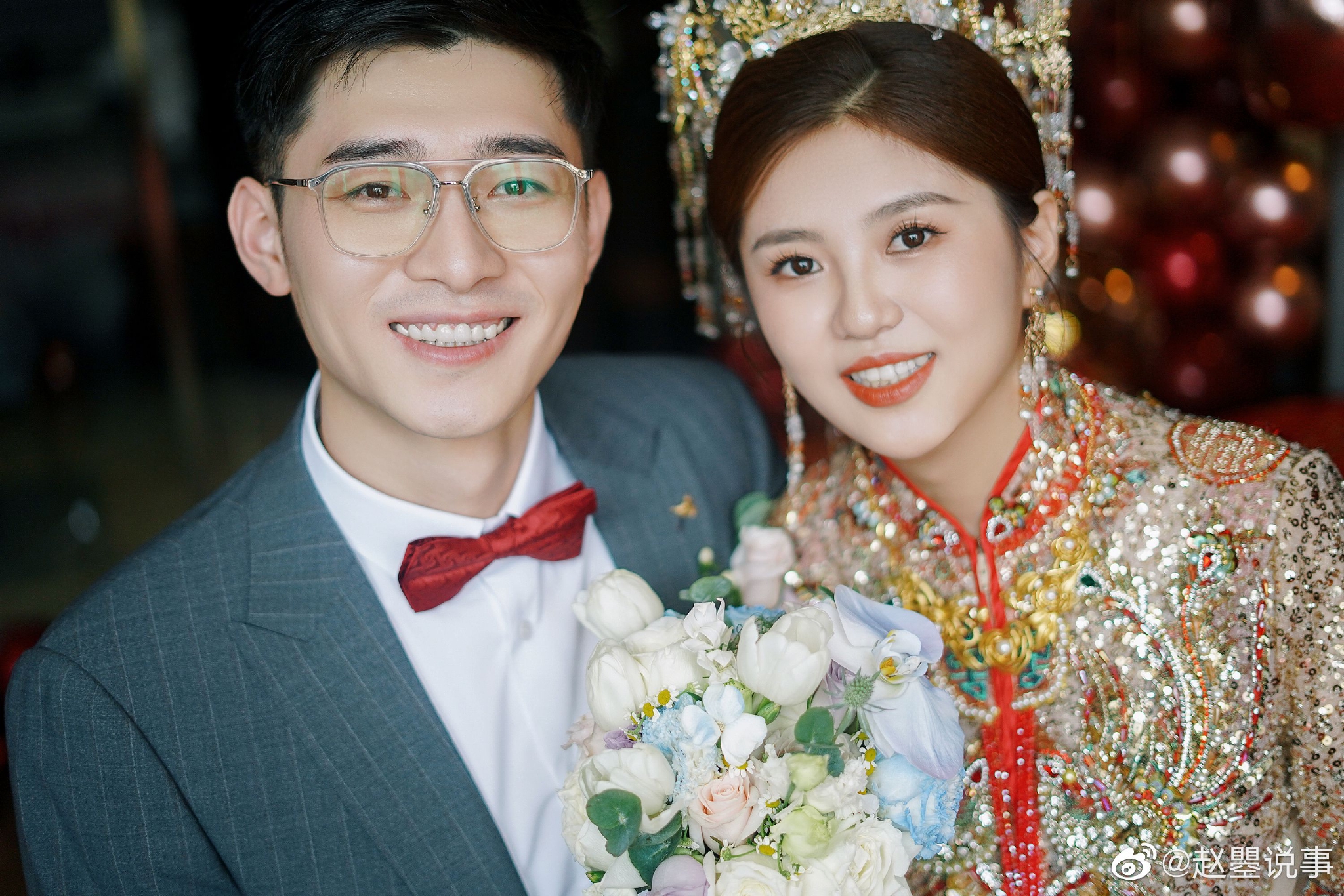 今日@curling许静韬 与@curling梅杰 举办婚礼……|梅杰|许静|婚礼