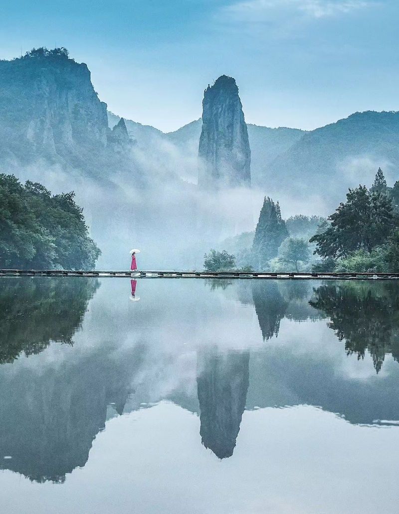 新春里的仙都 在鼎湖峰感受“只此青绿”