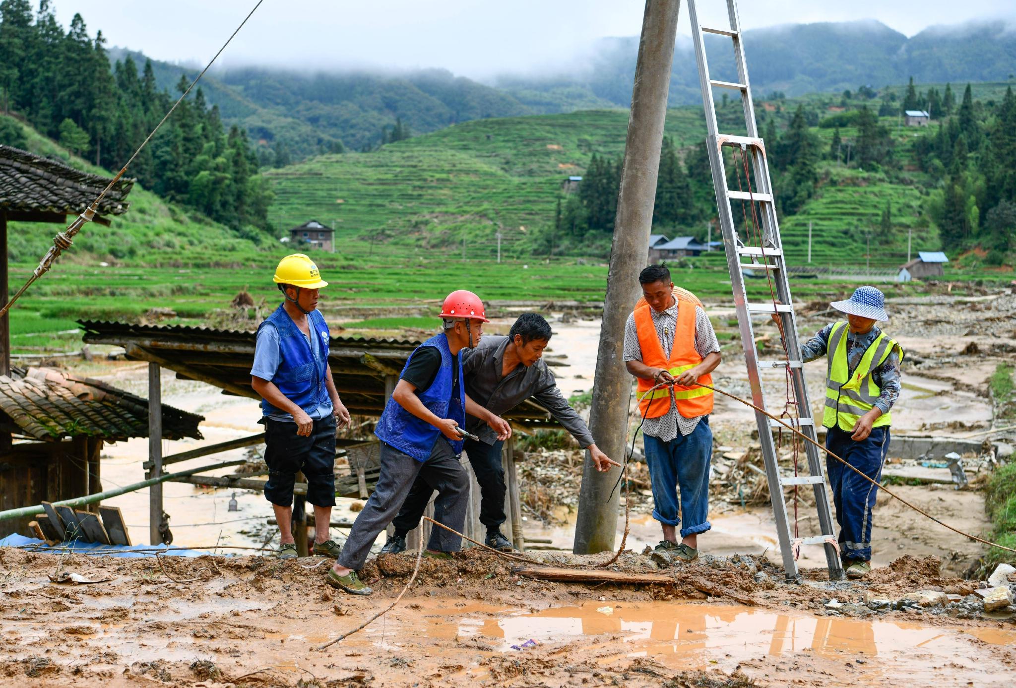 众志成城重建家园贵州从江洪水灾后重建进行时