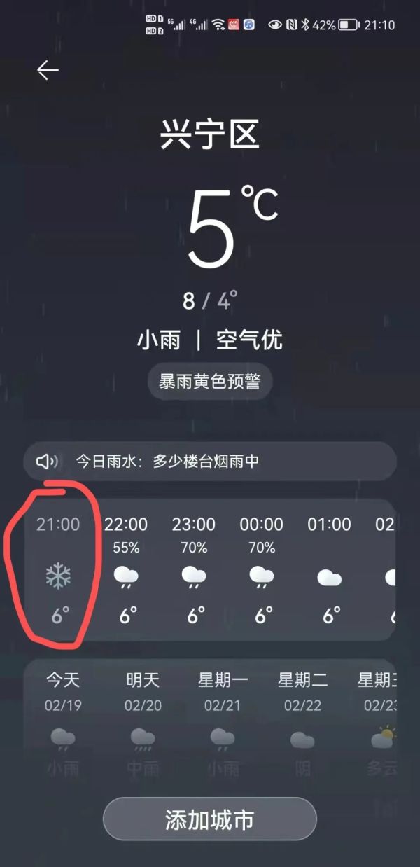 手机天气预报显示南宁下雪？气象专家回应了！休闲区蓝鸢梦想 - Www.slyday.coM