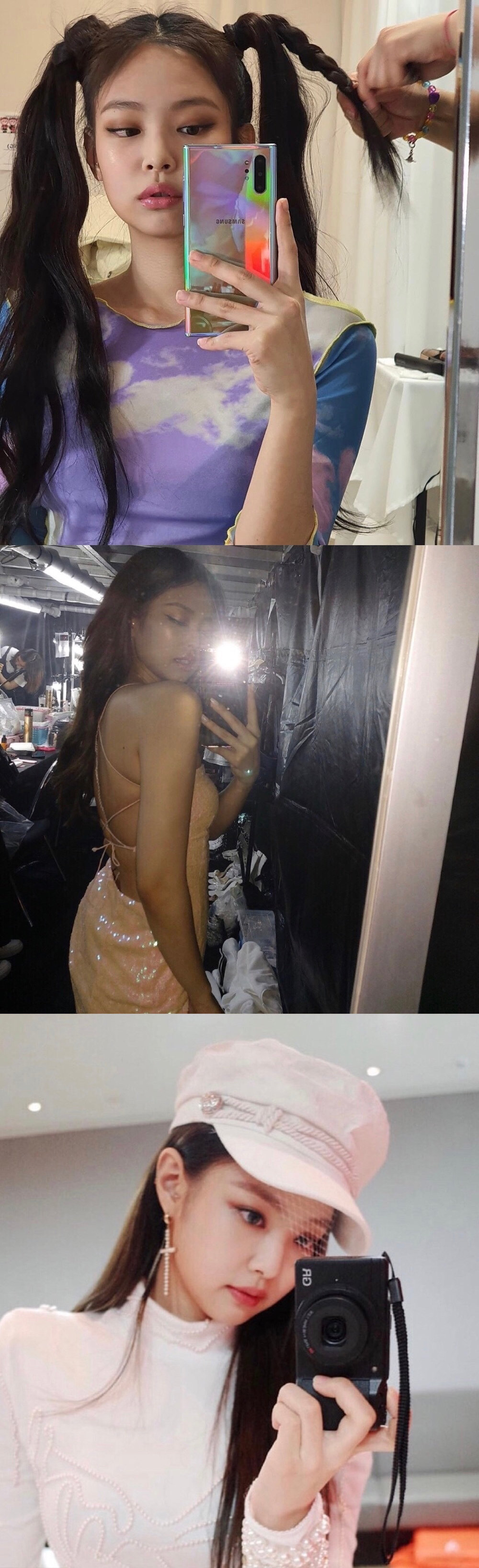 jennie对镜自拍合集79