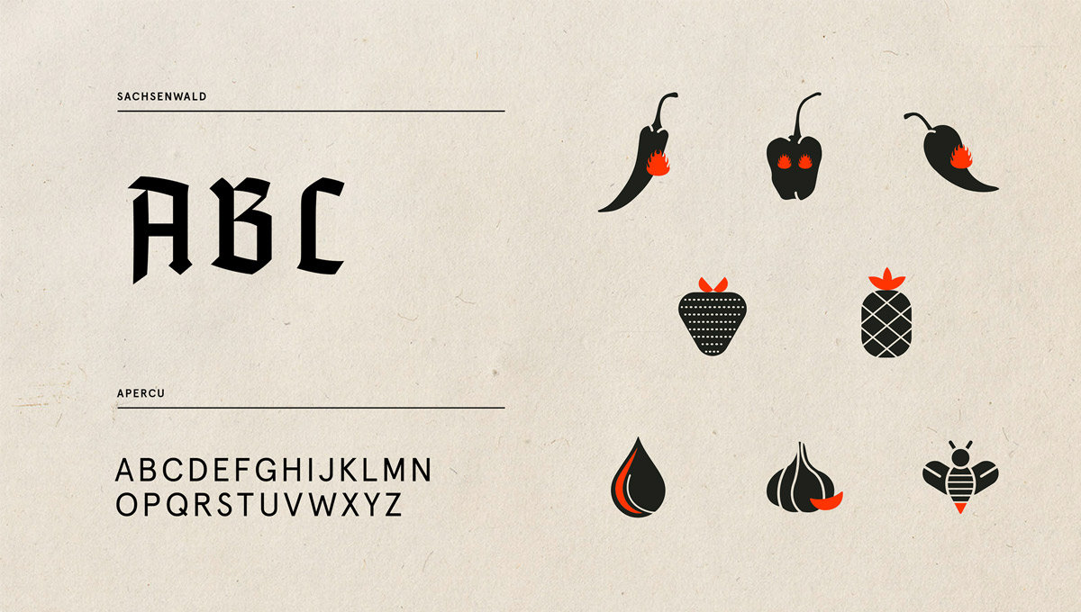 热辣火焰!辣椒酱产品logo设计及包装设计