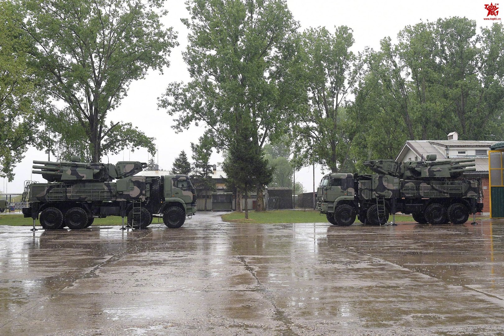 俄铠甲-s1防空系统在塞尔维亚服役_高清图集_新浪网