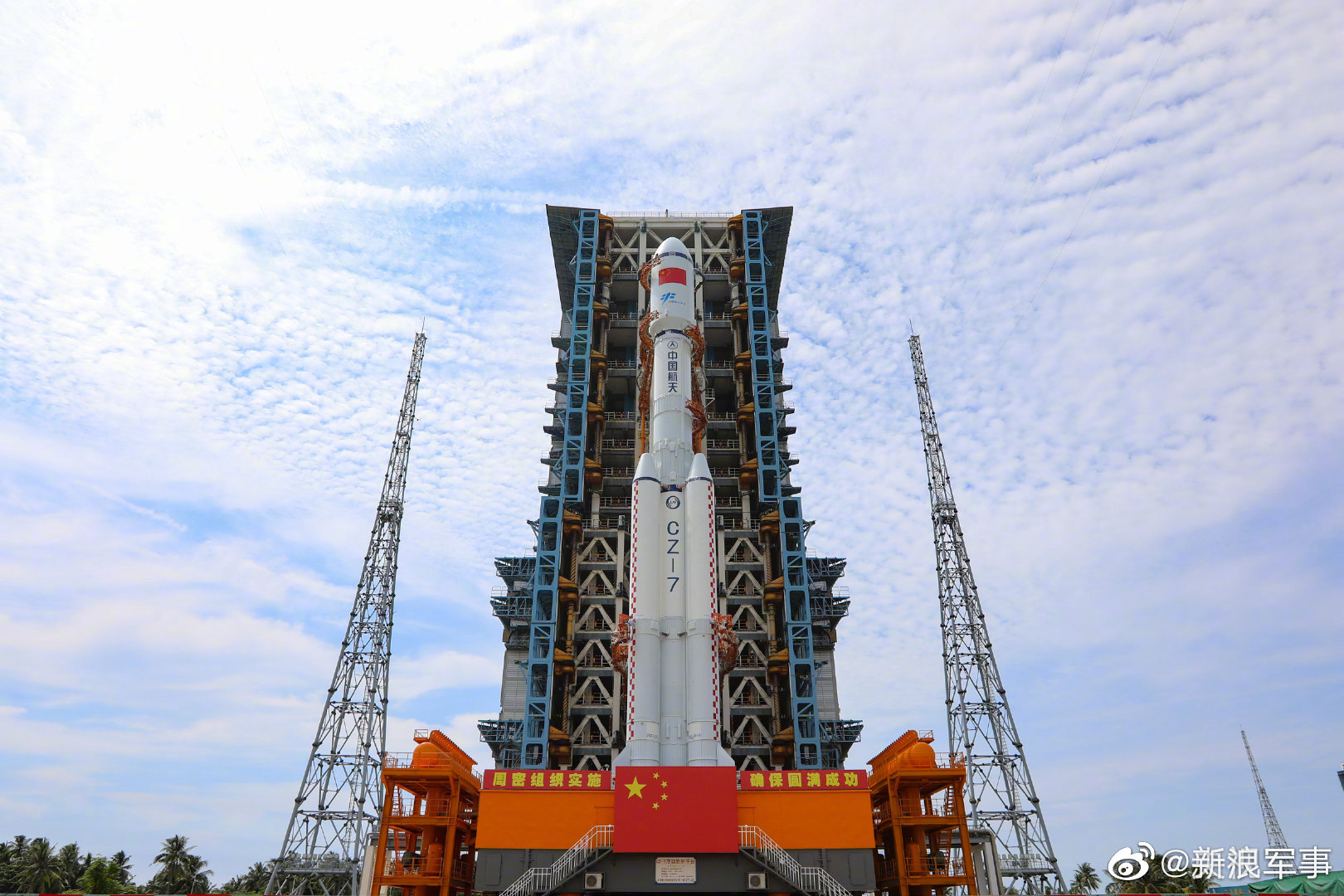 来看一组高清大图,重温今天天舟三号那激动人心的升空时刻……_高清