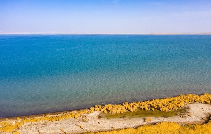 青海德令哈克鲁克湖__财经头条