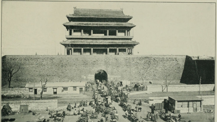 100年前老照片：北京的城门，有的已经损毁了|北京市|北京城|东直门|皇城|崇文门_新浪新闻