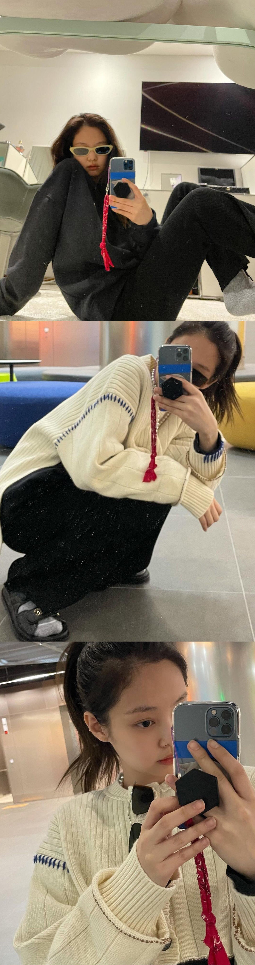 jennie对镜自拍合集79