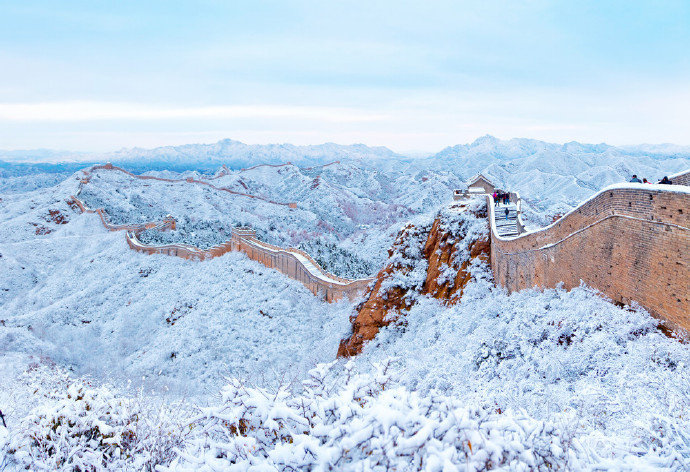 北国风光千里冰封万里雪飘