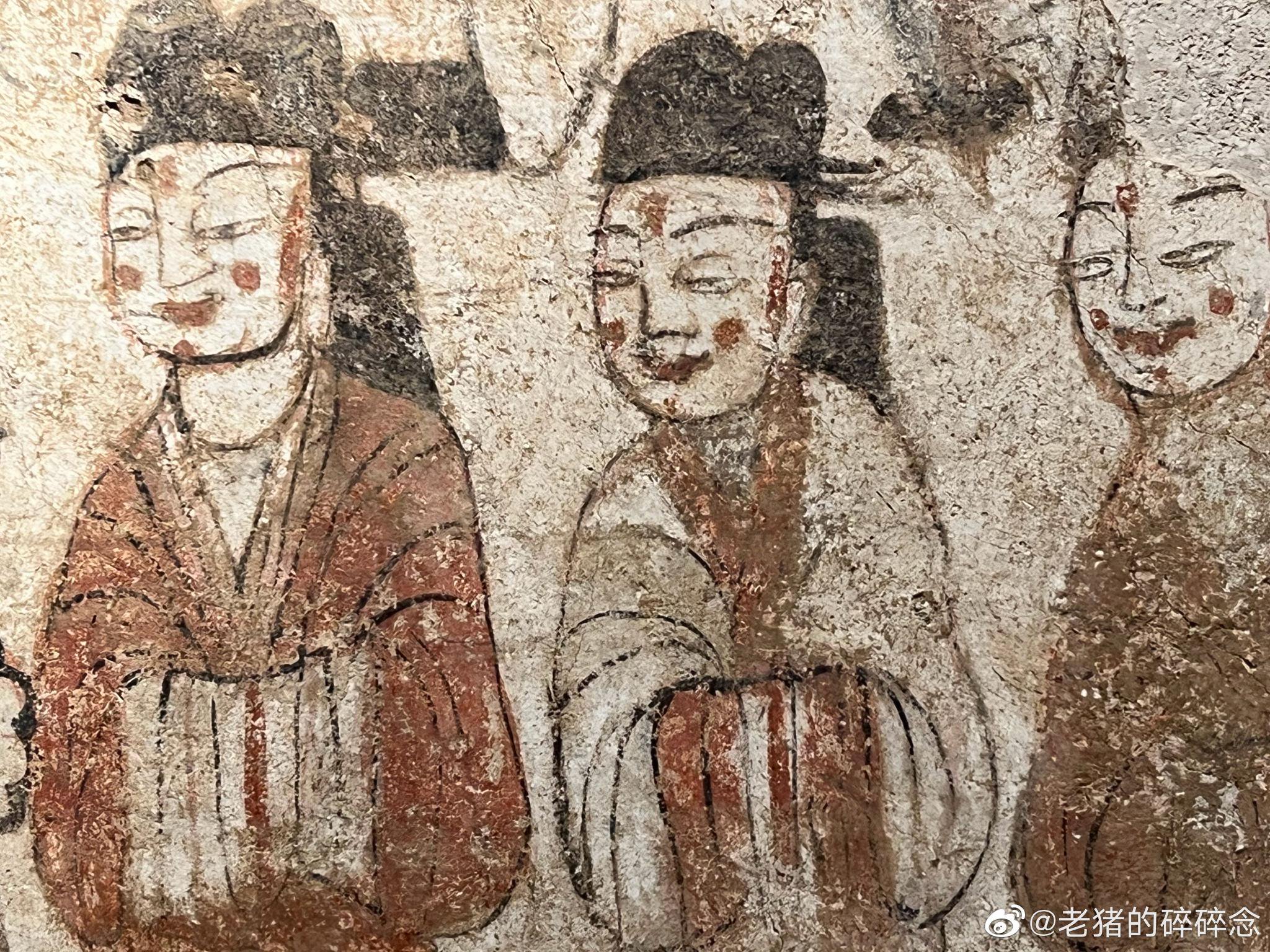 古代壁画|北魏 .宴享出行图