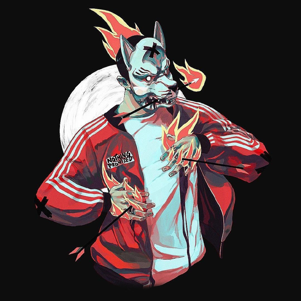 充满桀骜不驯的潮流视觉冲击力的插画,透露着炫酷的气息|插画|冲击力