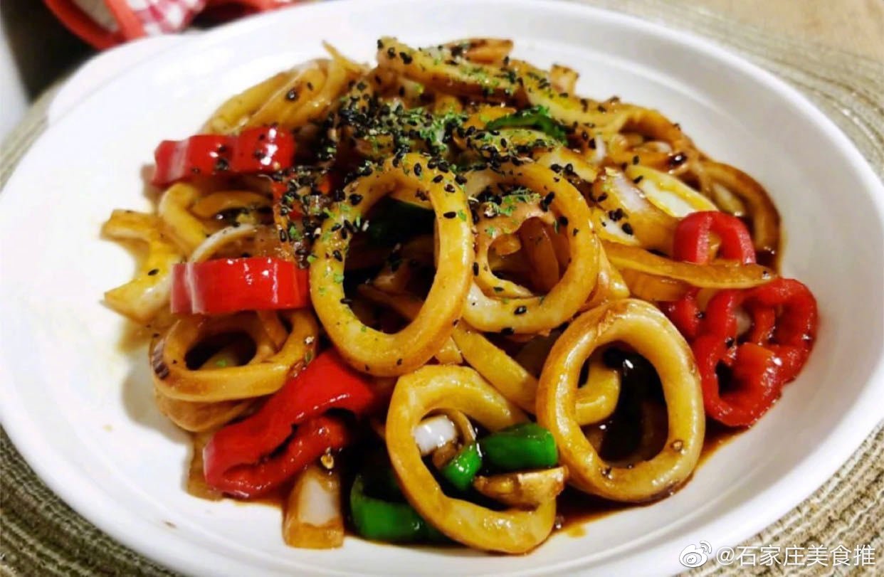 解馋香辣香炒鱿鱼圈_高清图集_新浪网