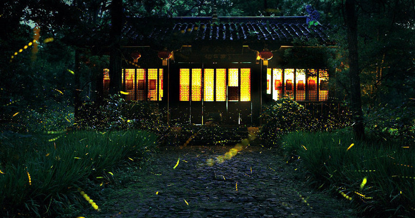 萤影竹窗下,松声茅屋头.近来心更静,不梦世间游