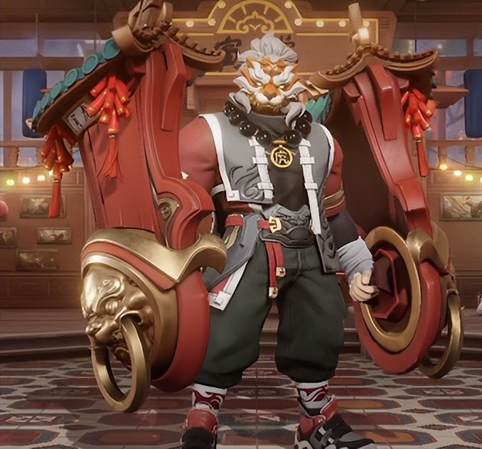 王者虎年限定皮肤对比之廉颇演虎御盾|虎神|廉颇|年兽_新浪新闻