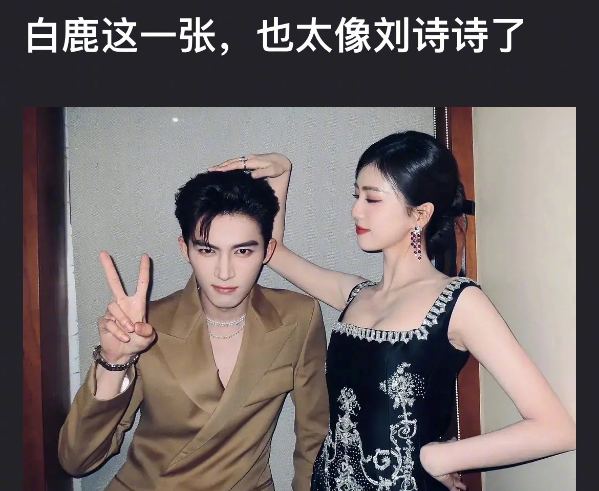 白鹿被说撞脸刘诗诗,像吗?