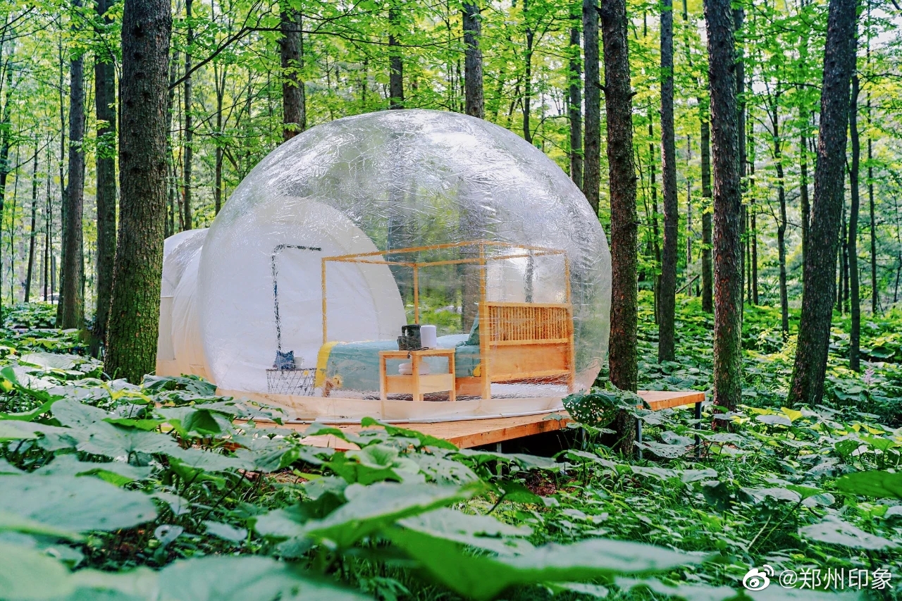 浪漫气氛十足!白云山泡泡屋来啦