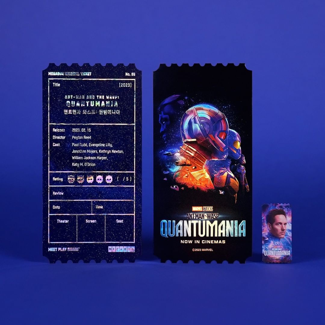 韩国megabox影院的票根设计