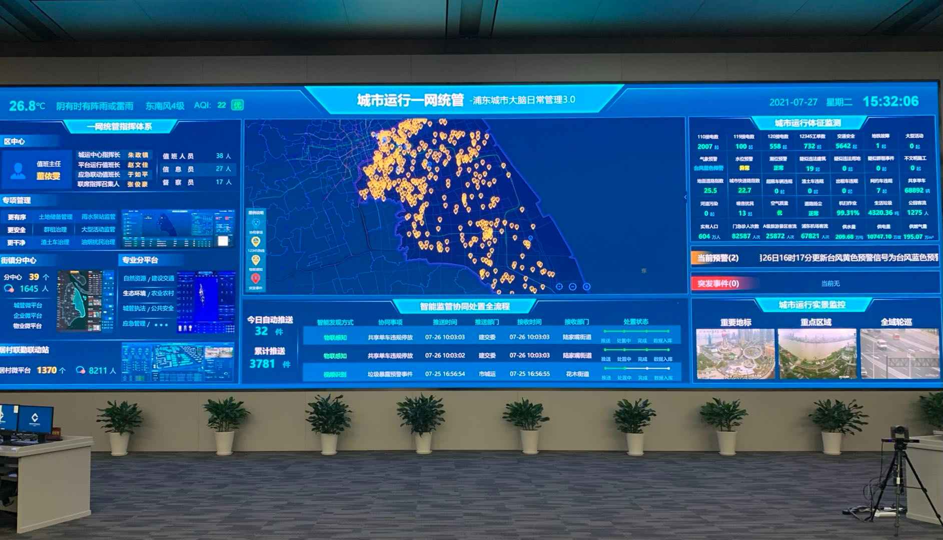 上海浦东"城市大脑":用智慧科技"把脉"城市精细化治理