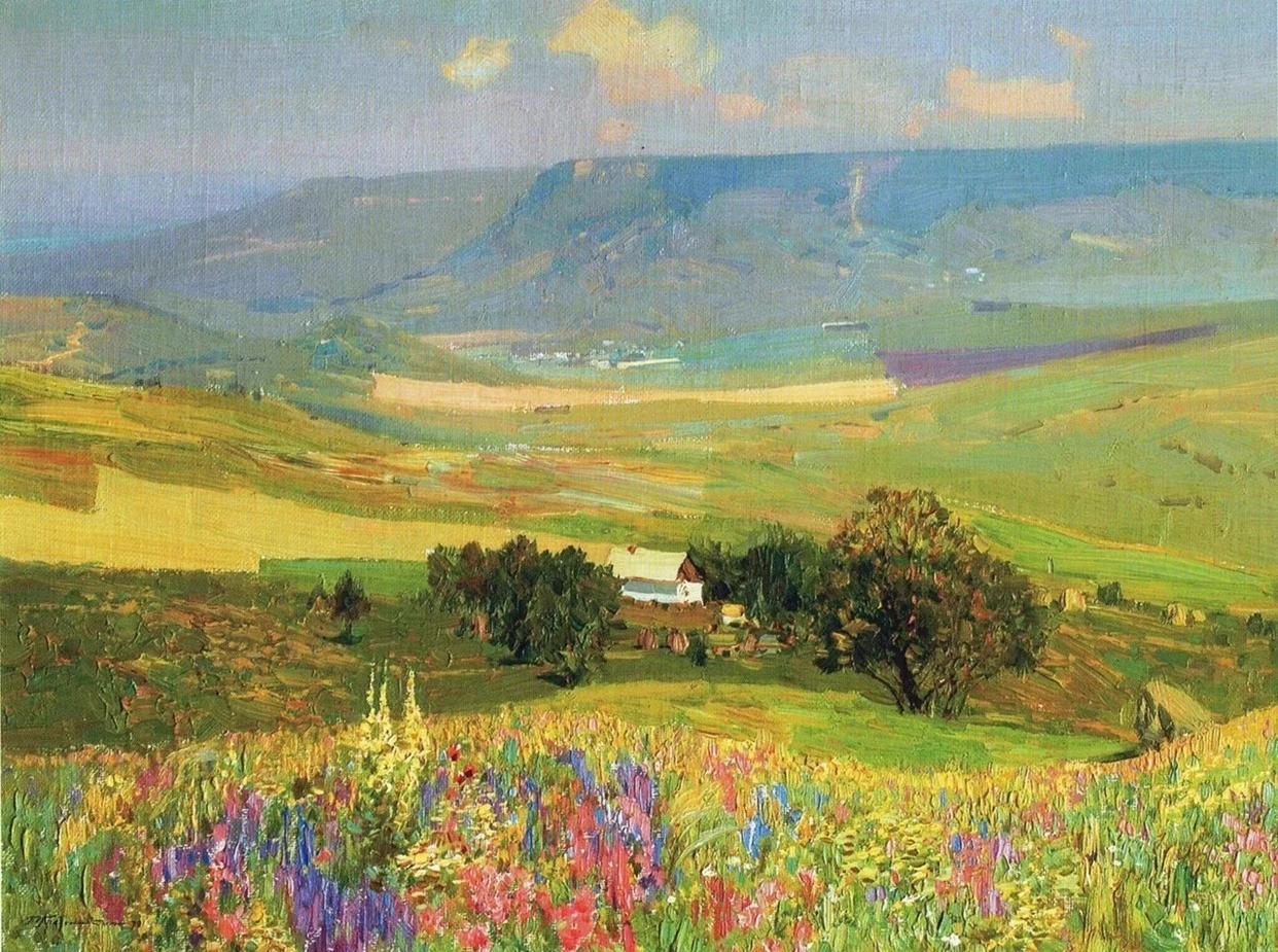 俄罗斯画家pavel grechishkin风景油画欣赏