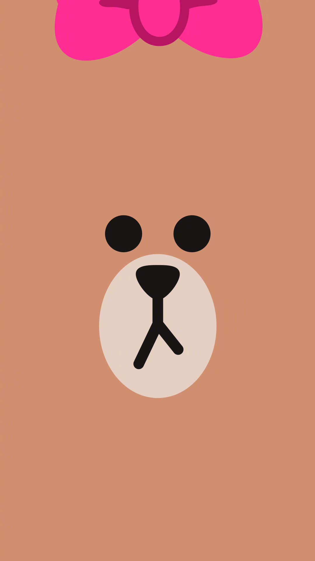 line布朗熊可爱壁纸