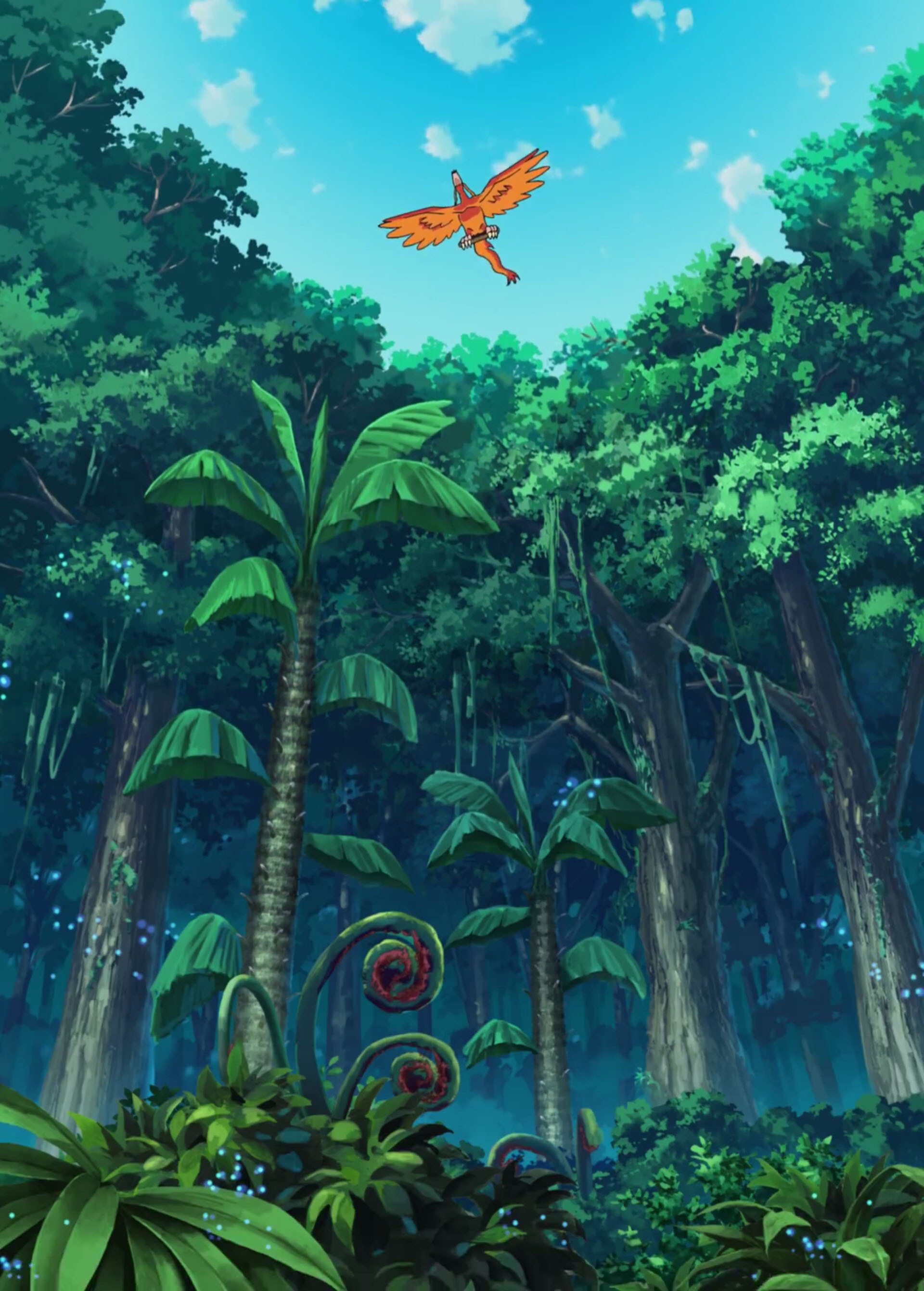 第13集《红莲之翼迦楼罗兽》人物场景全景动画原画(视频源@数码宝贝