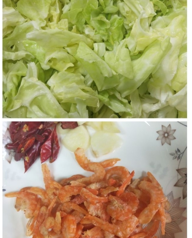 手撕包菜炒干虾仁看起来小清新但好吃到爆