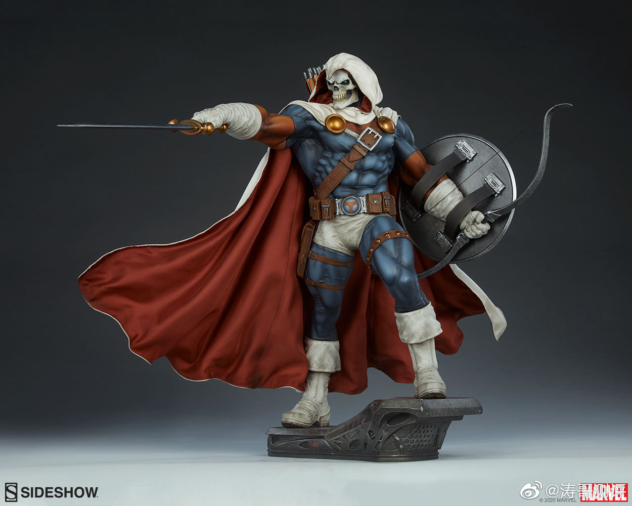 sideshow推出的这款经典造型的模仿大师雕像,全高21.5英寸,约54