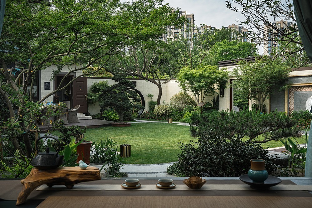 12个中式"花园庭院"设计,种草养花,逗鱼赏月,雅趣!|院落|庭院|赏月_新