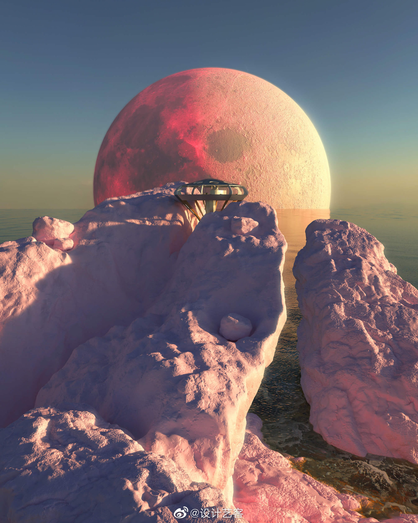 海边飞碟别墅,未来科幻世界 … zyva studio