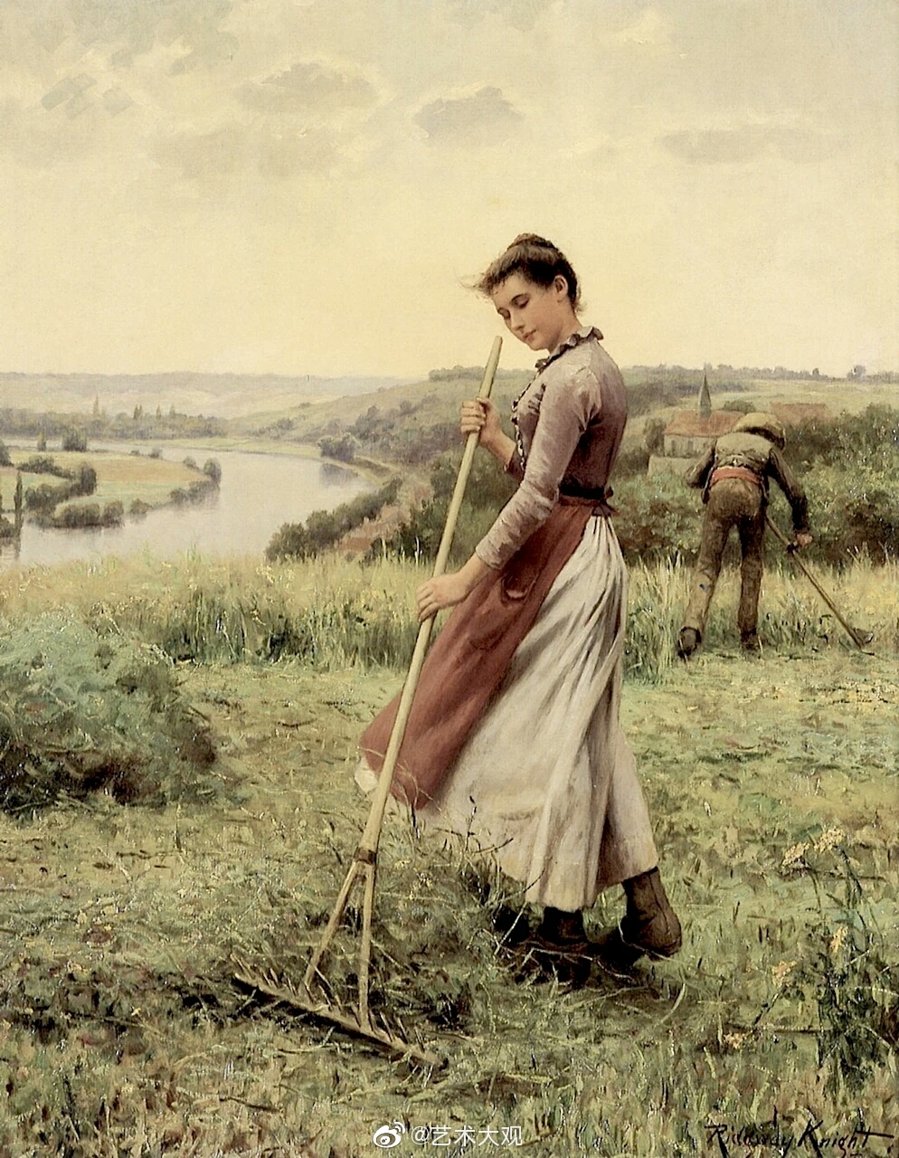 法国乡村农妇生活 | 丹尼尔油画作品欣赏-1丹尼尔·里奇韦·奈特(dani