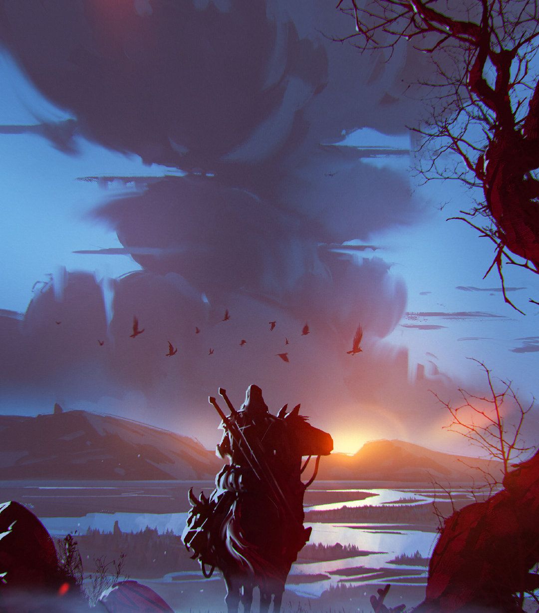 气势恢弘大气的异兽战争cg概念插画画面极具视觉冲击力