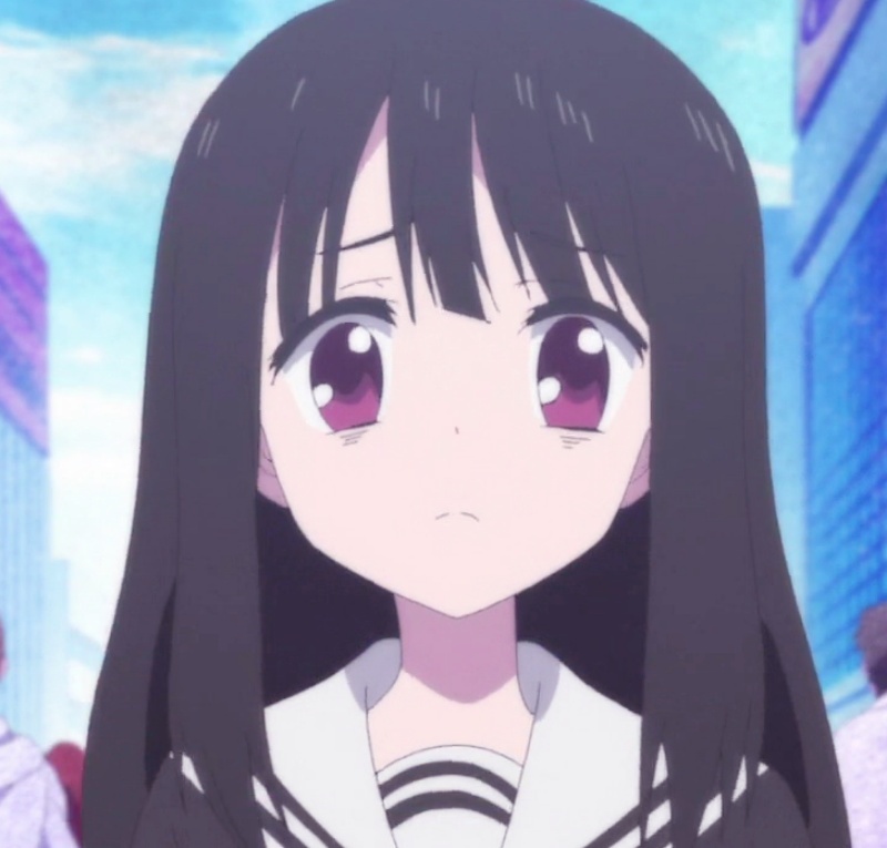 自截动漫头像|魔法少女网站朝雾彩:中学二年级学生,持有手枪型的魔杖