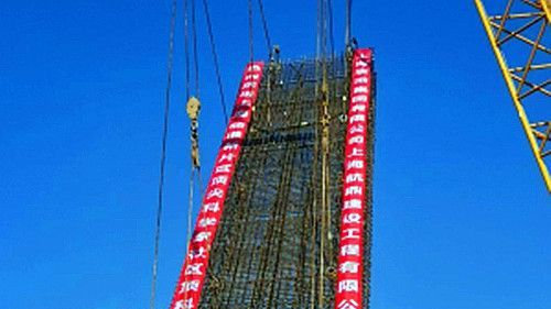 上海临港顶尖科学家社区工程成功吊装首幅地连墙钢筋笼|上海临港|钢筋|科学家_新浪新闻