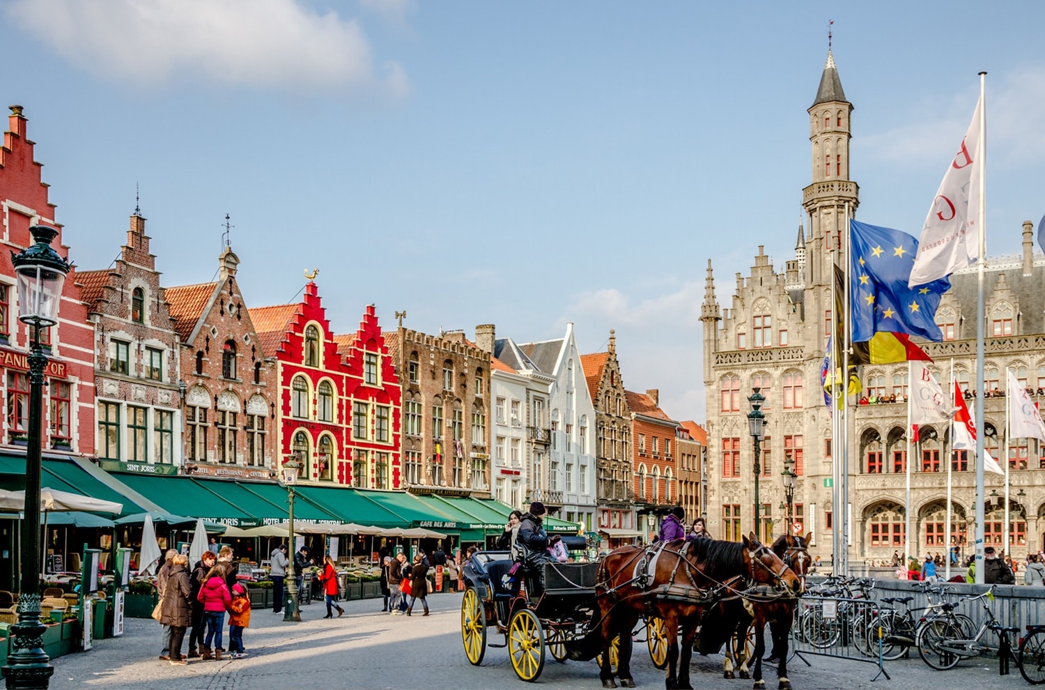布鲁日历史中心位于比利时布鲁日
