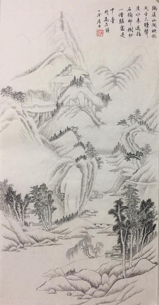 揭阳市美术家协会会员,刘喜波山水画作品欣赏