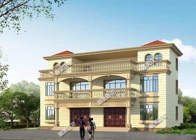 面宽18米左右的双拼别墅两兄弟一块建房这样做省事省钱