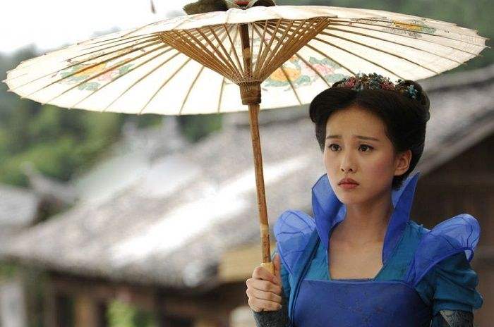 刘诗诗古装撑伞龙葵楚楚可怜风卿尘高贵若曦最唯美