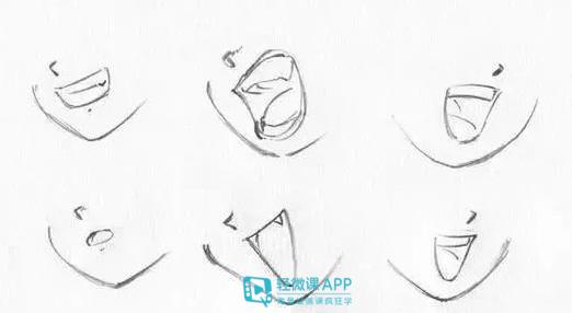 绘画人物嘴巴教程,适合初学者学习的嘴巴画法!