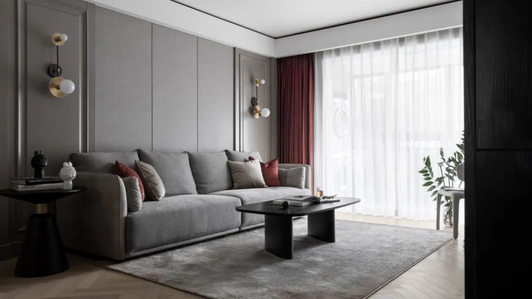 硬包背景墙,现代质感的空间,华丽端庄自然!