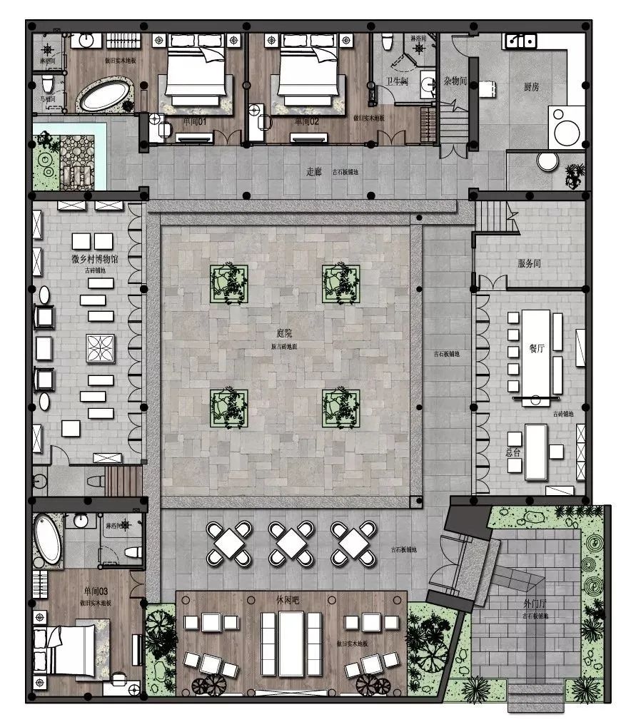 为了院子,他买下了一座660㎡的房子,修葺改造后,漂亮极了!
