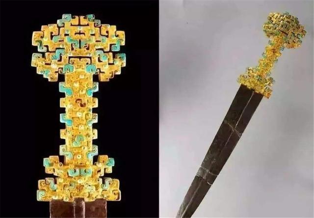陕西古墓出土2000年前宝剑,剑柄用纯金打造,专家:剑身价值更高|剑柄|古墓|宝剑_新浪新闻
