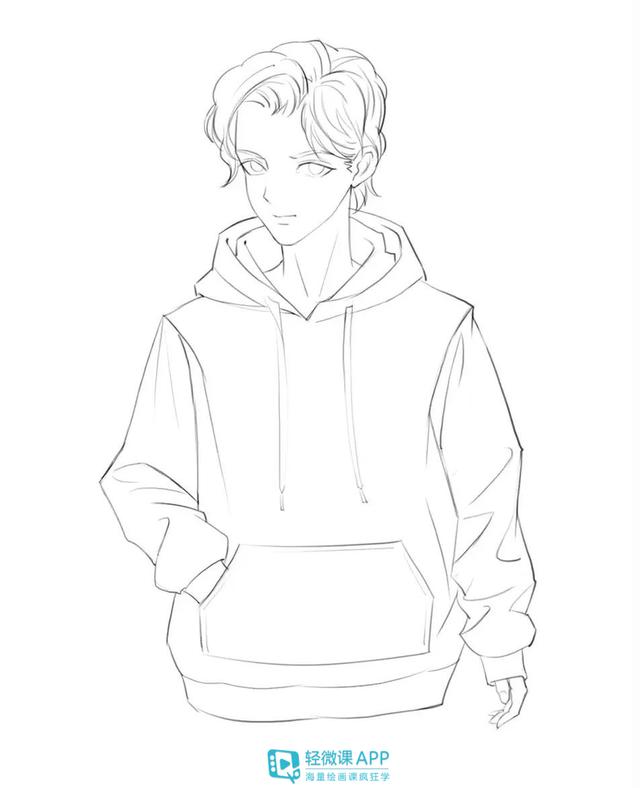 人物服装服饰怎么画?超简单的卫衣绘画教程素材