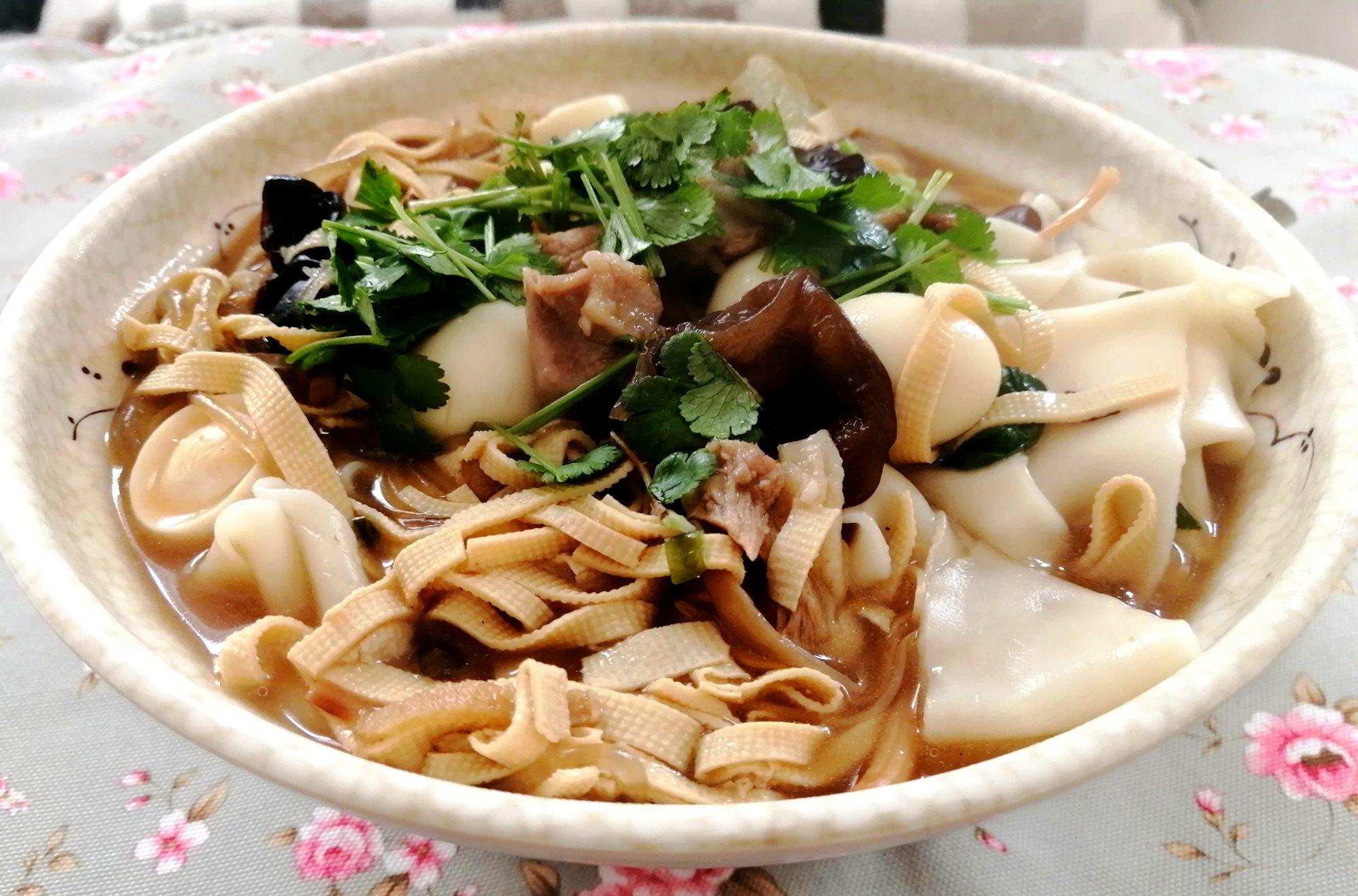 河南烩面家庭版做法汤鲜味美做法特别简单学会可以开面摊了