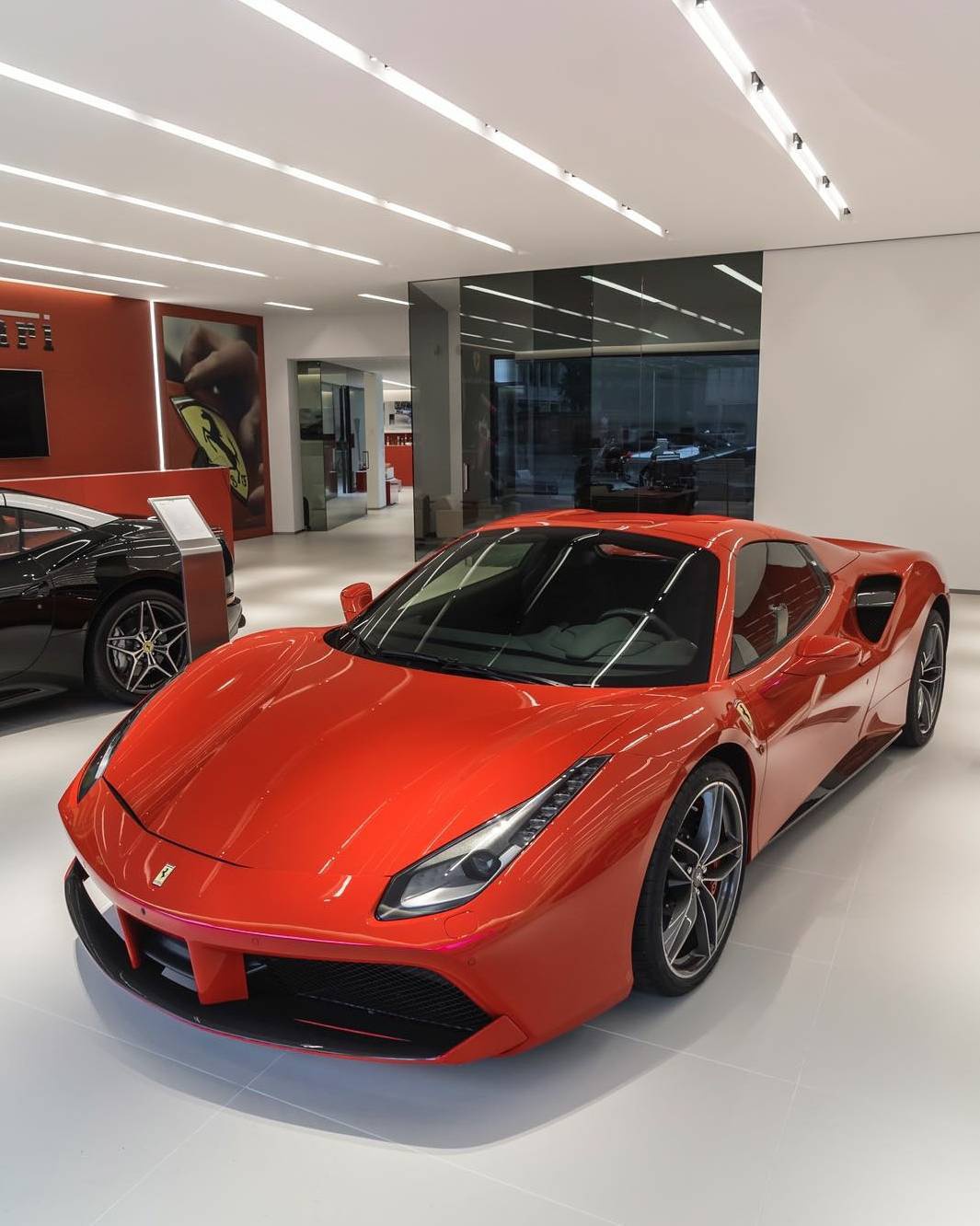 法拉利488敞篷版实车运动的风格